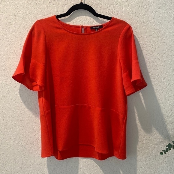 Madewell Flutter Sleeve Blouse - Picture 1 of 7